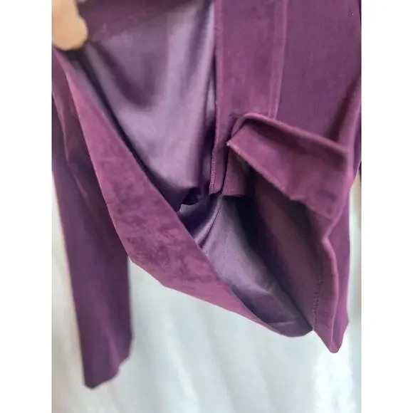 Vintage Briggs NY Womens Velvet Moleskin Button Blouse Jacket Size‎ L Grannycore - Picture 11 of 14